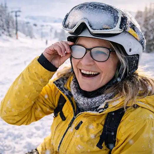 Linsbyte gav Anna klar sikt i skidbacken